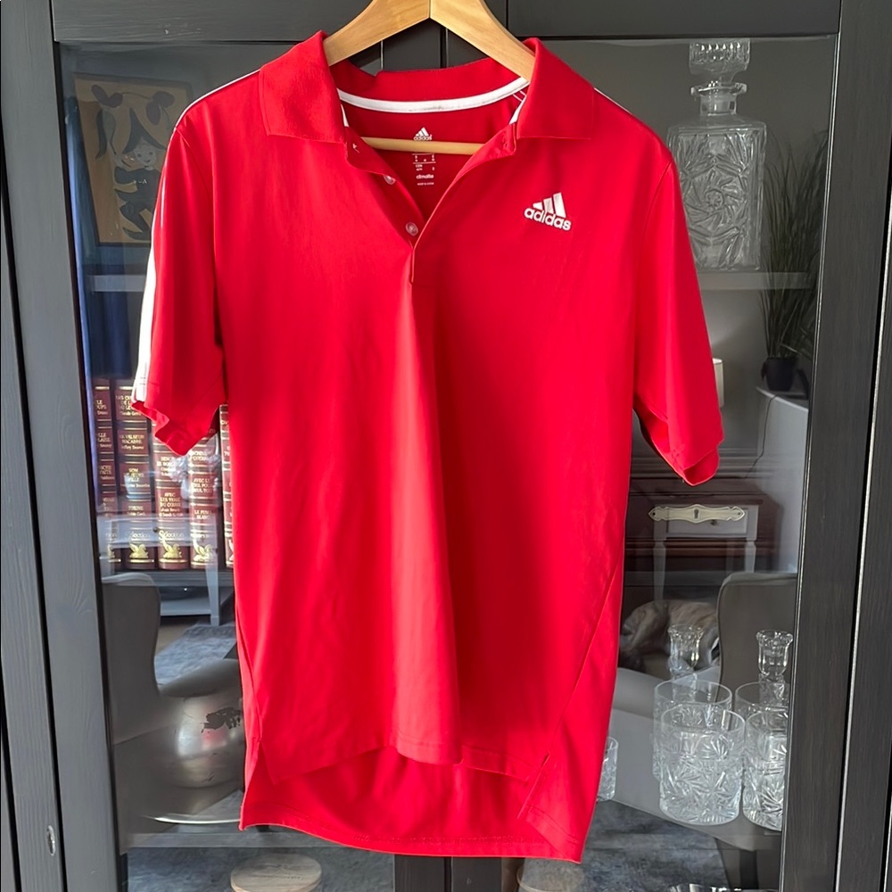 ♻️Adidas Red Performance Polo Shirt